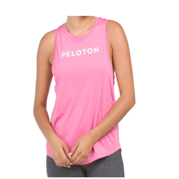 Peloton Pink Muscle Tee Relaxed Fit Crew Neck - Picture 5 of 5